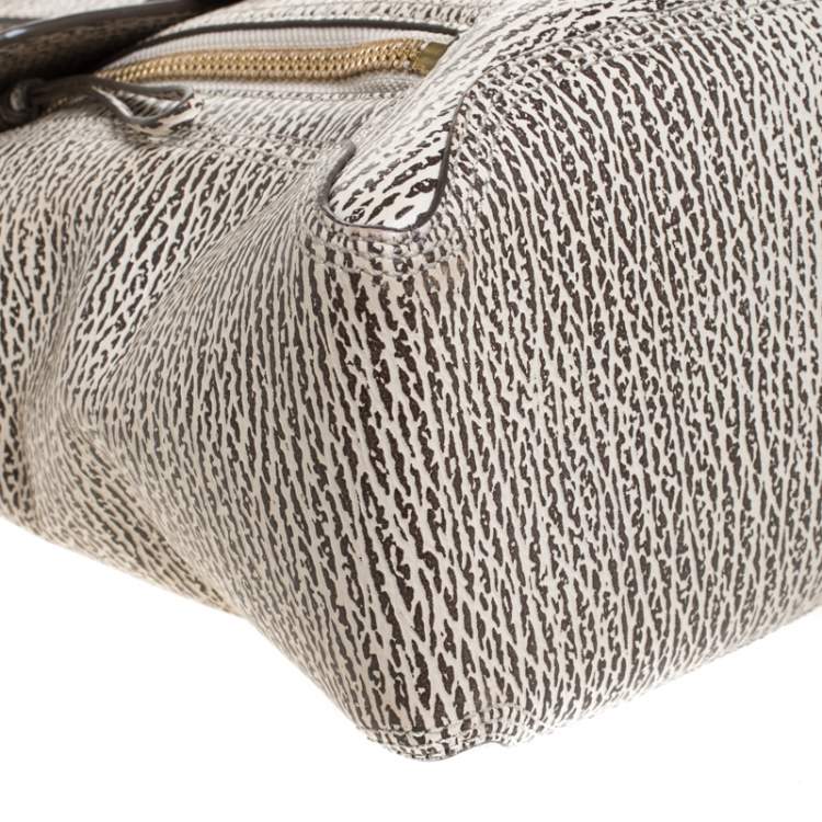Pre Owned 3.1 Phillip Lim Antique White/Brown Leather Medium Pashli Satchel