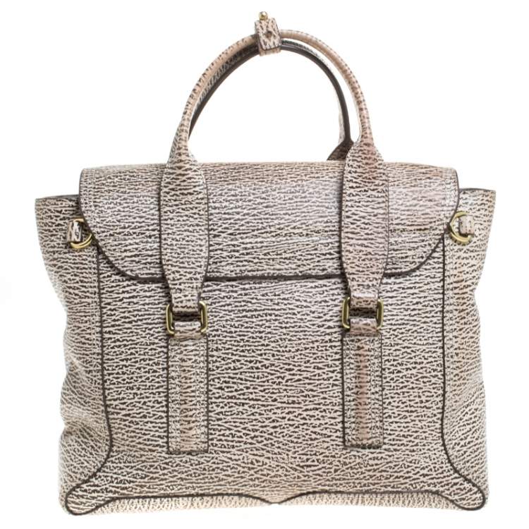 Pre Owned 3.1 Phillip Lim Antique White/Brown Leather Medium Pashli Satchel