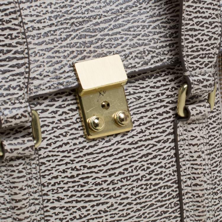 Pre Owned 3.1 Phillip Lim Antique White/Brown Leather Medium Pashli Satchel