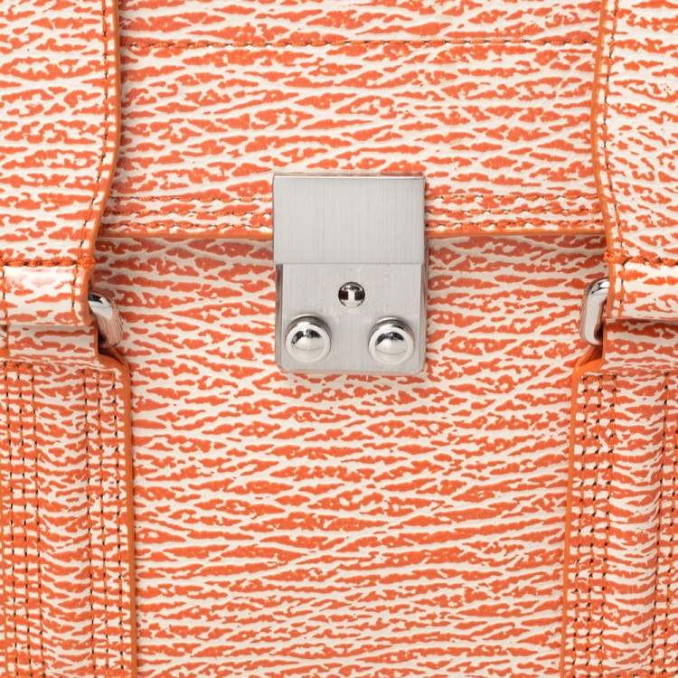Pre Owned 3.1 Phillip Lim Antique Orange Leather Medium Pashli Satchel