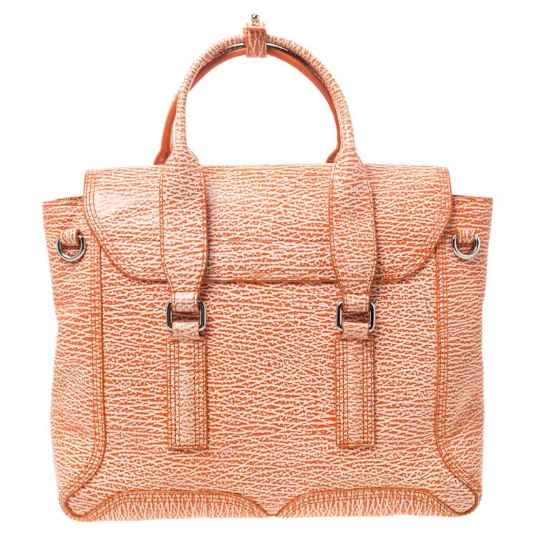 Pre Owned 3.1 Phillip Lim Antique Orange Leather Medium Pashli Satchel