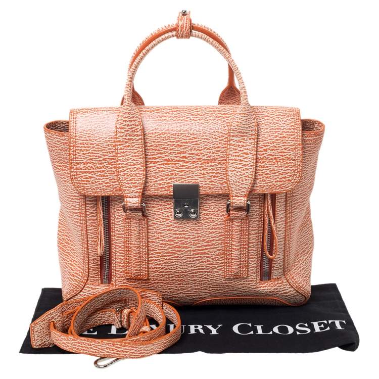 Pre Owned 3.1 Phillip Lim Antique Orange Leather Medium Pashli Satchel