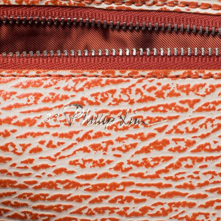 Pre Owned 3.1 Phillip Lim Antique Orange Leather Medium Pashli Satchel