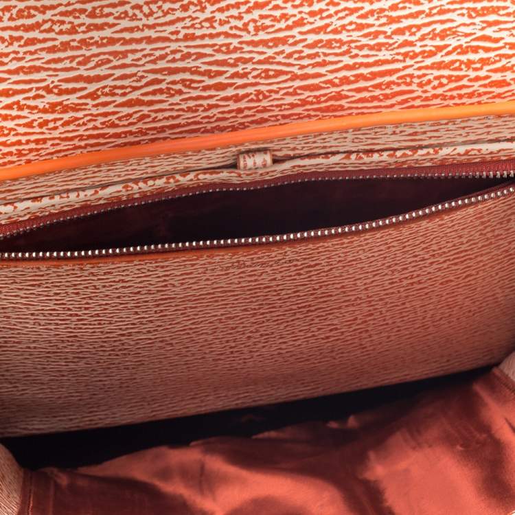 Pre Owned 3.1 Phillip Lim Antique Orange Leather Medium Pashli Satchel
