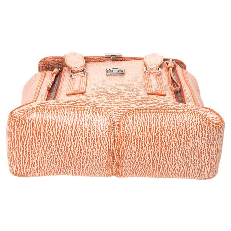 Pre Owned 3.1 Phillip Lim Antique Orange Leather Medium Pashli Satchel