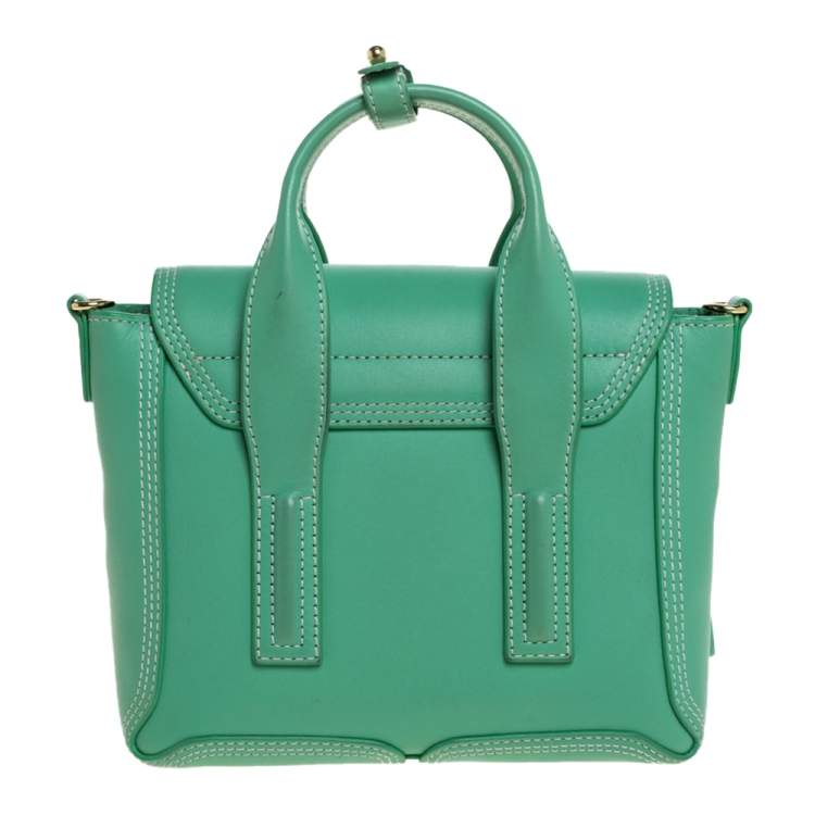 Pre Owned 3.1 Phillip Lim Mint Green Leather Mini Pashli Satchel