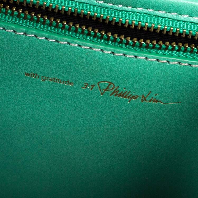 Pre Owned 3.1 Phillip Lim Mint Green Leather Mini Pashli Satchel