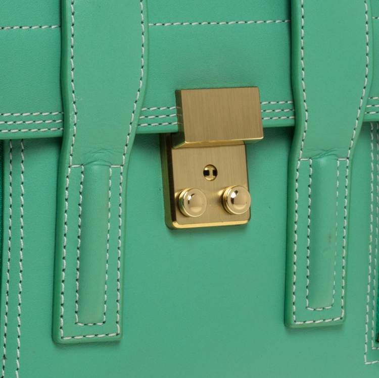 Pre Owned 3.1 Phillip Lim Mint Green Leather Mini Pashli Satchel