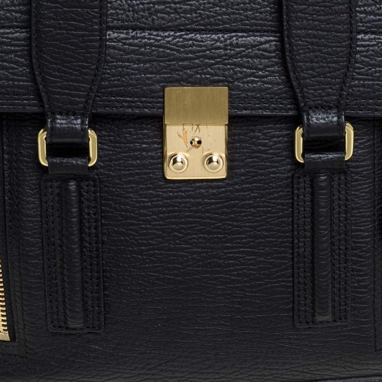 Pre Owned 3.1 Phillip Lim Black Leather Medium Pashli Satchel