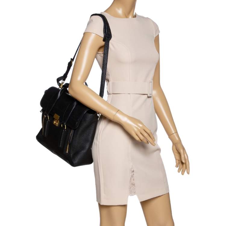 Pre Owned 3.1 Phillip Lim Black Leather Medium Pashli Satchel