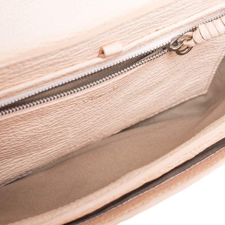 Pre Owned 3.1 Phillip Lim Peach Leather Mini Pashli Bag 