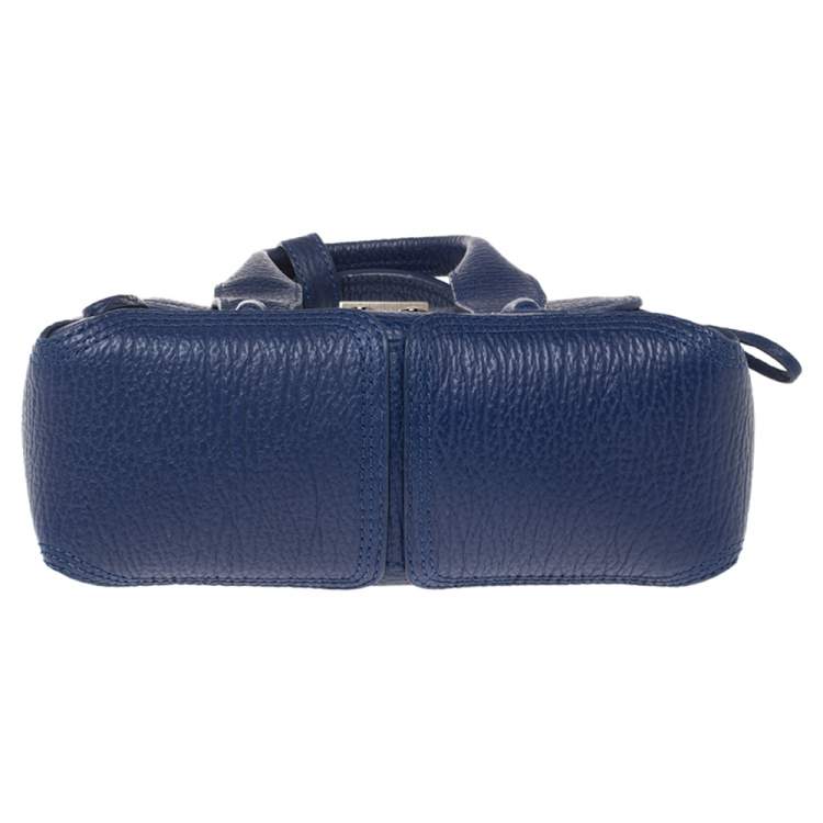 Pre Owned 3.1 Phillip Lim Blue Leather Mini Pashli Satchel
