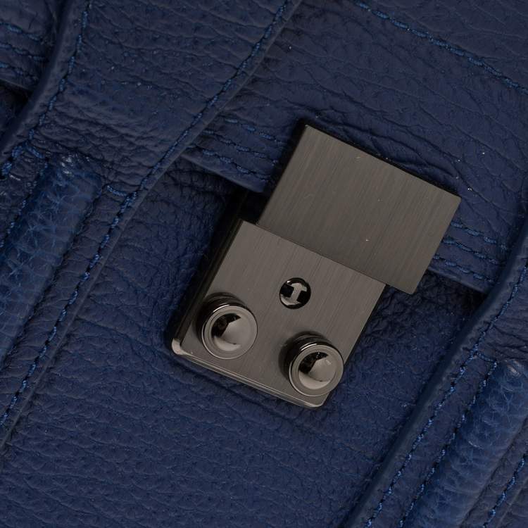 Pre Owned 3.1 Phillip Lim Blue Leather Mini Pashli Satchel