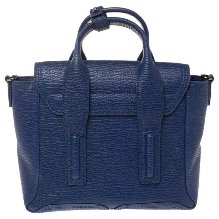 Pre Owned 3.1 Phillip Lim Blue Leather Mini Pashli Satchel