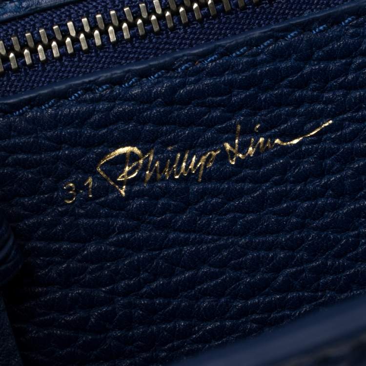 Pre Owned 3.1 Phillip Lim Blue Leather Mini Pashli Satchel