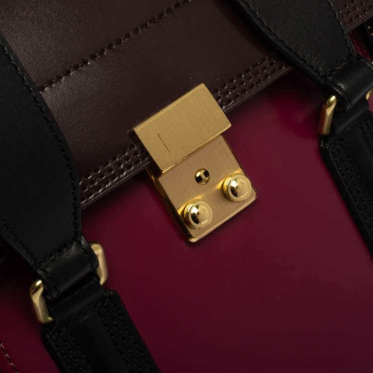 Pre Owned 3.1 Phillip Lim Tricolor Leather Medium Pashli Satchel