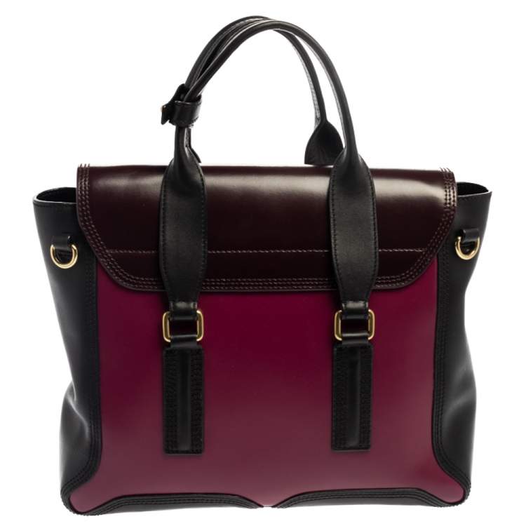 Pre Owned 3.1 Phillip Lim Tricolor Leather Medium Pashli Satchel
