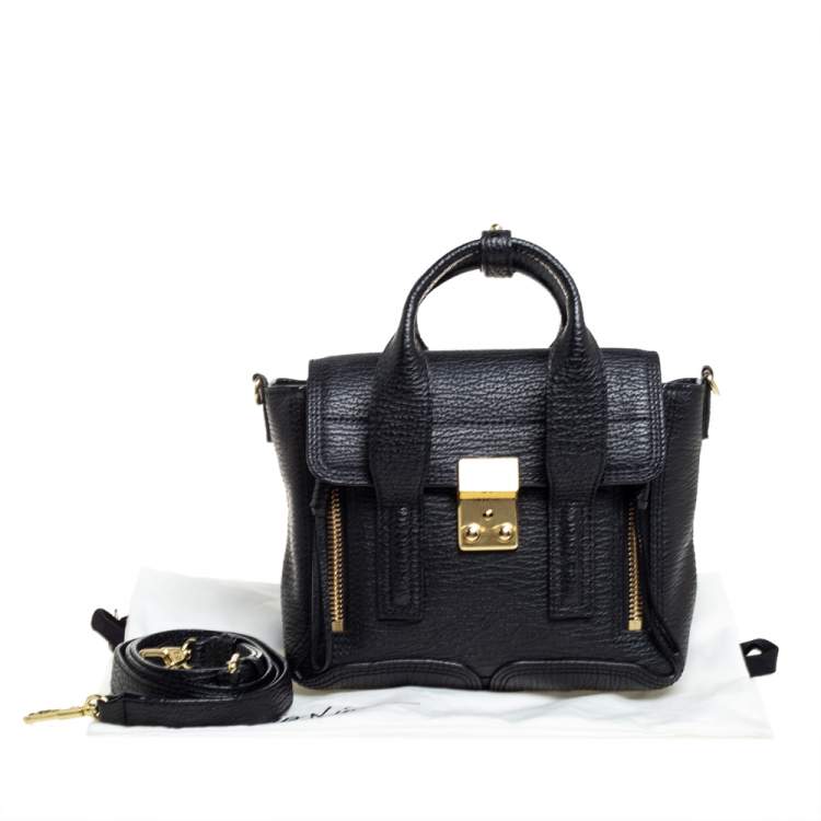 Pre Owned 3.1 Phillip Lim Black Leather Mini Pashli Satchel