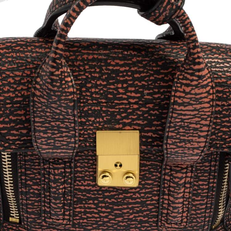Pre Owned 3.1 Phillip Lim Black Lava Leather Mini Pashli Satchel