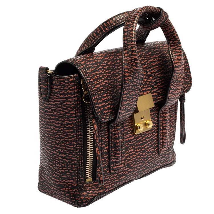 Pre Owned 3.1 Phillip Lim Black Lava Leather Mini Pashli Satchel
