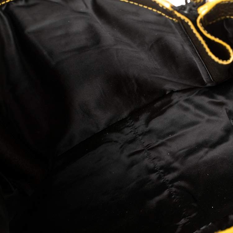 Pre Owned 3.1 Phillip Lim Gold/Black Leather Large Pashli Satchel