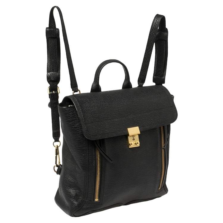 Pre Owned 3.1 Phillip Lim Black Leather Pashli Backpack