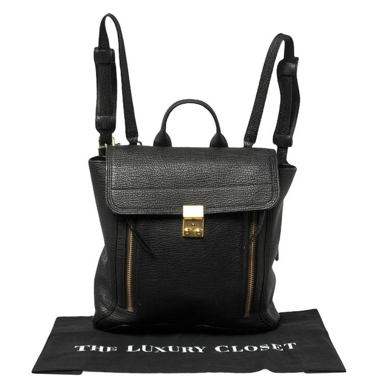 Pre Owned 3.1 Phillip Lim Black Leather Pashli Backpack