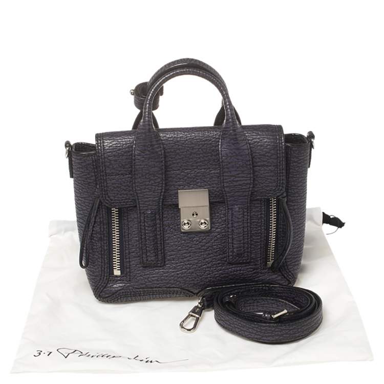 Pre Owned 3.1 Phillip Lim Antique Purple Leather Mini Pashli Satchel