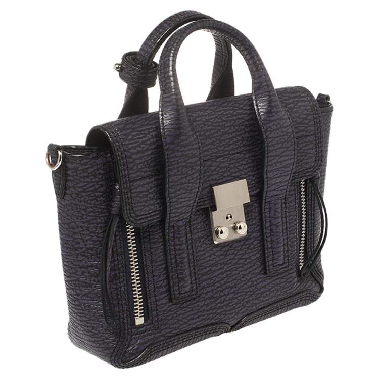 Pre Owned 3.1 Phillip Lim Antique Purple Leather Mini Pashli Satchel