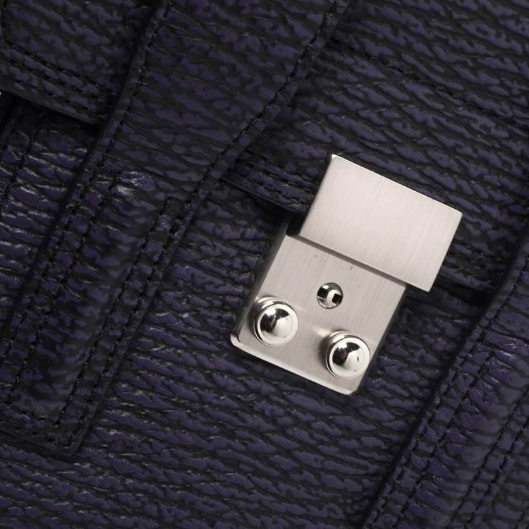Pre Owned 3.1 Phillip Lim Antique Purple Leather Mini Pashli Satchel