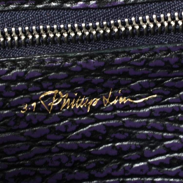 Pre Owned 3.1 Phillip Lim Antique Purple Leather Mini Pashli Satchel