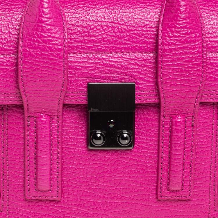 Pre Owned 3.1 Phillip Lim Fuchsia Leather Mini Pashli Satchel