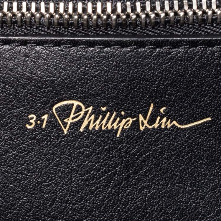 Pre Owned 3.1 Phillip Lim Black Leather And Suede Fringe Shoulder Bag