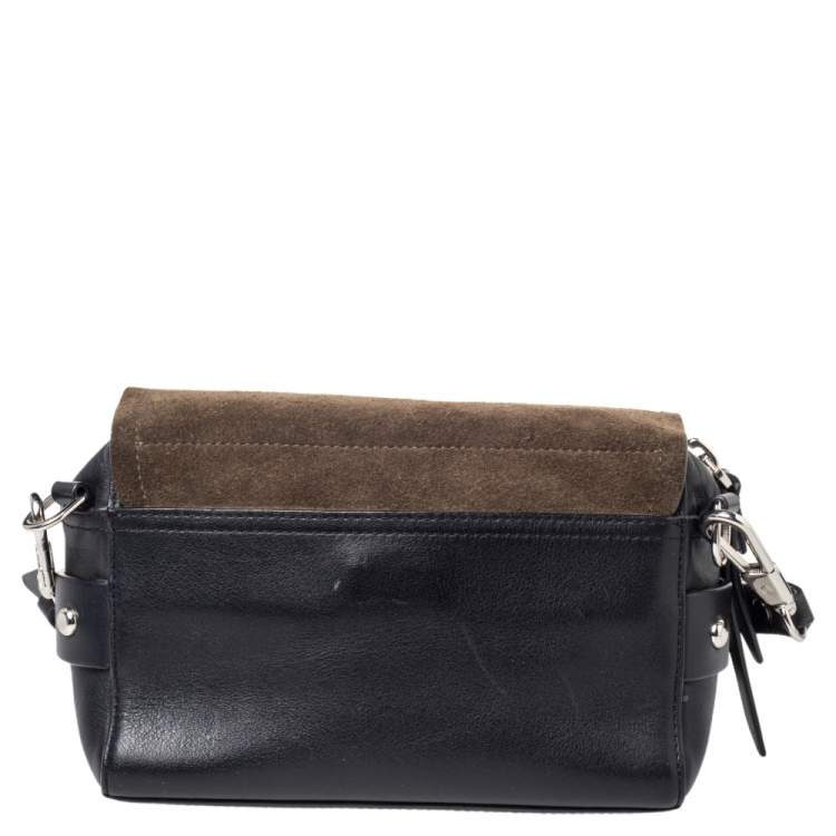 Pre Owned 3.1 Phillip Lim Black Leather And Suede Fringe Shoulder Bag