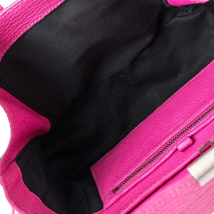 Pre Owned 3.1 Phillip Lim Fuchsia Leather Mini Pashli Satchel