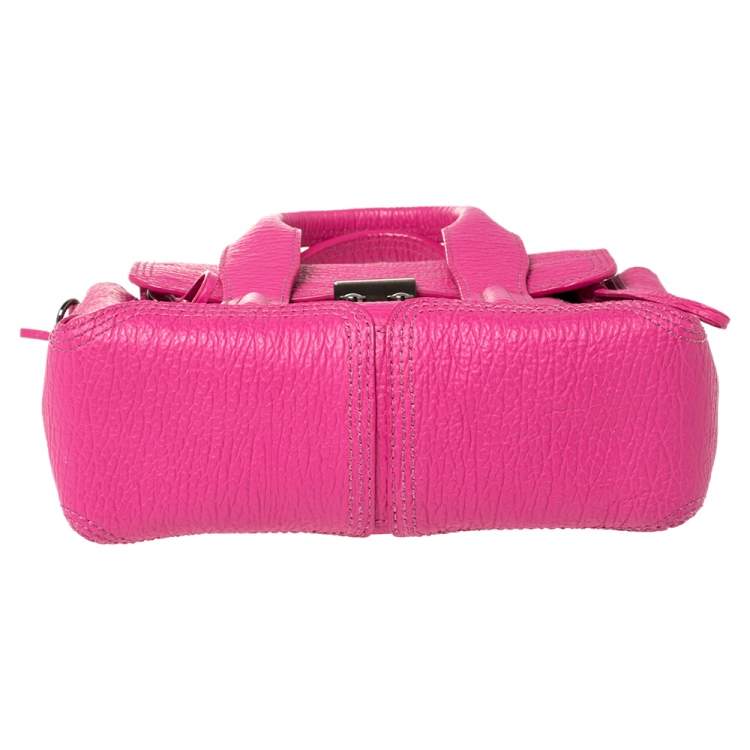 Pre Owned 3.1 Phillip Lim Fuchsia Leather Mini Pashli Satchel