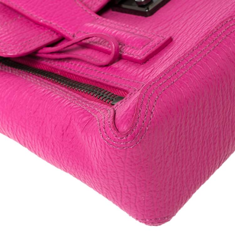 Pre Owned 3.1 Phillip Lim Fuchsia Leather Mini Pashli Satchel