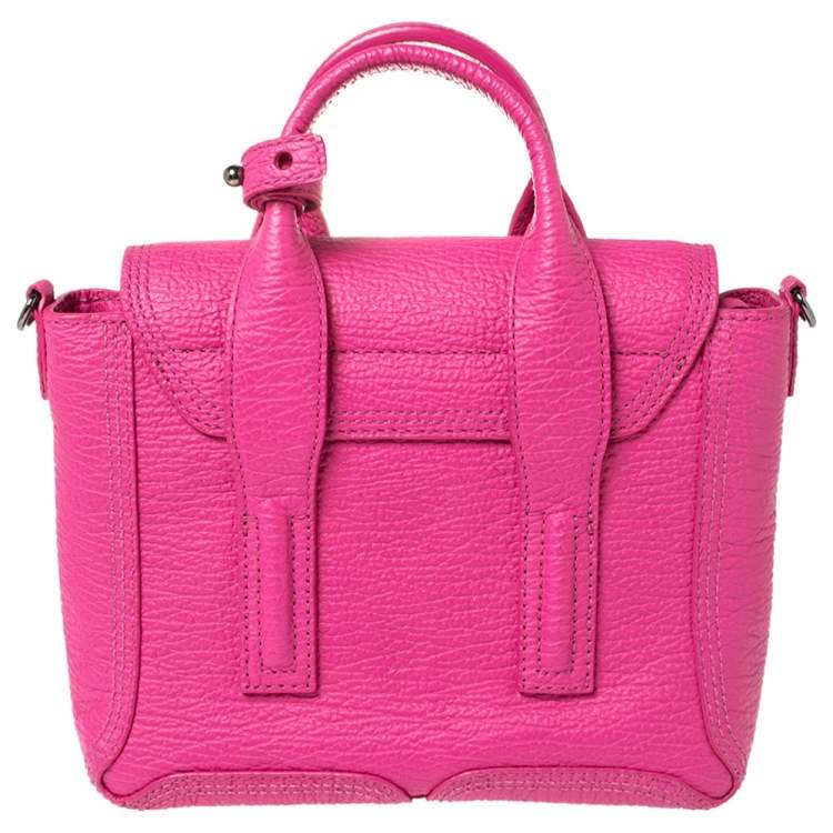 Pre Owned 3.1 Phillip Lim Fuchsia Leather Mini Pashli Satchel