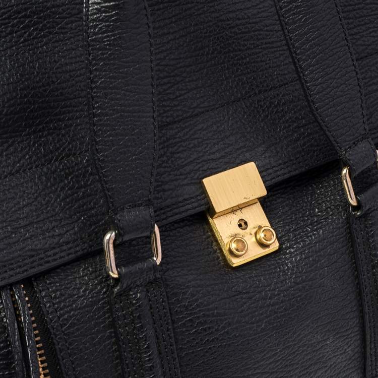 Pre Owned 3.1 Phillip Lim Black Leather Large Pashli Satchel