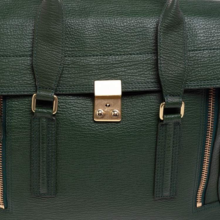 مملوكة مسبقًا 3.1 Phillip Lim Green Leather Large Pashli Satchel