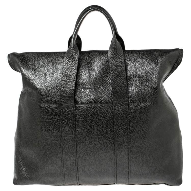 Pre Owned 3.1 Phillip Lim Black Leather 31 Hour Fold Over Tote