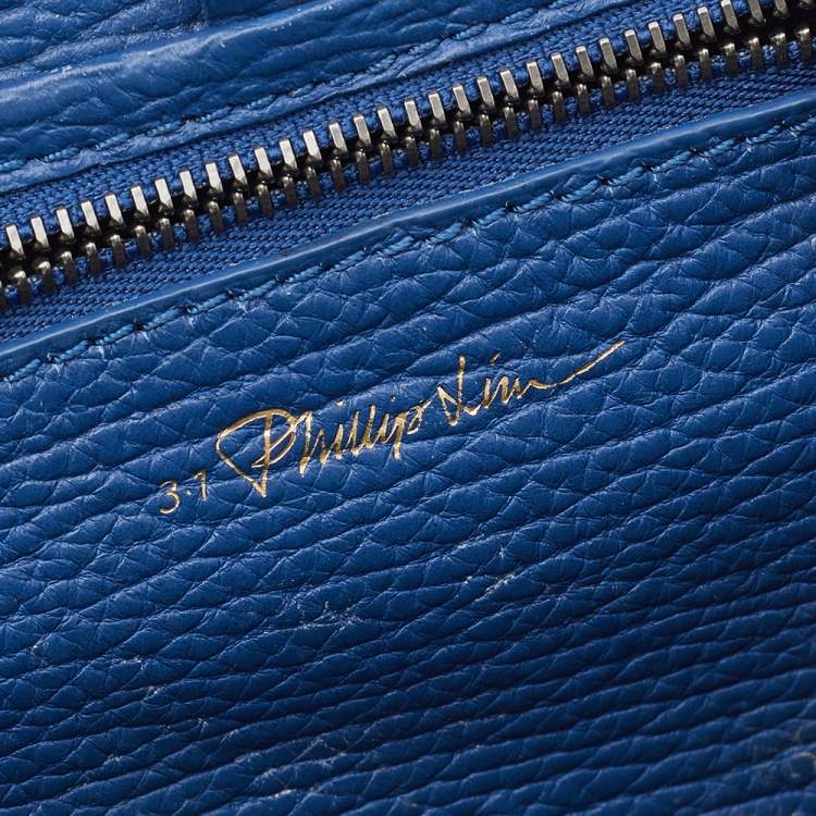 Pre Owned 3.1 Phillip Lim Blue Leather Mini Pashli Satchel