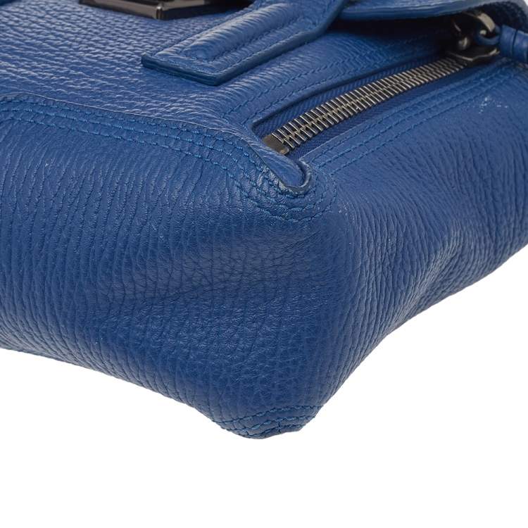 Pre Owned 3.1 Phillip Lim Blue Leather Mini Pashli Satchel