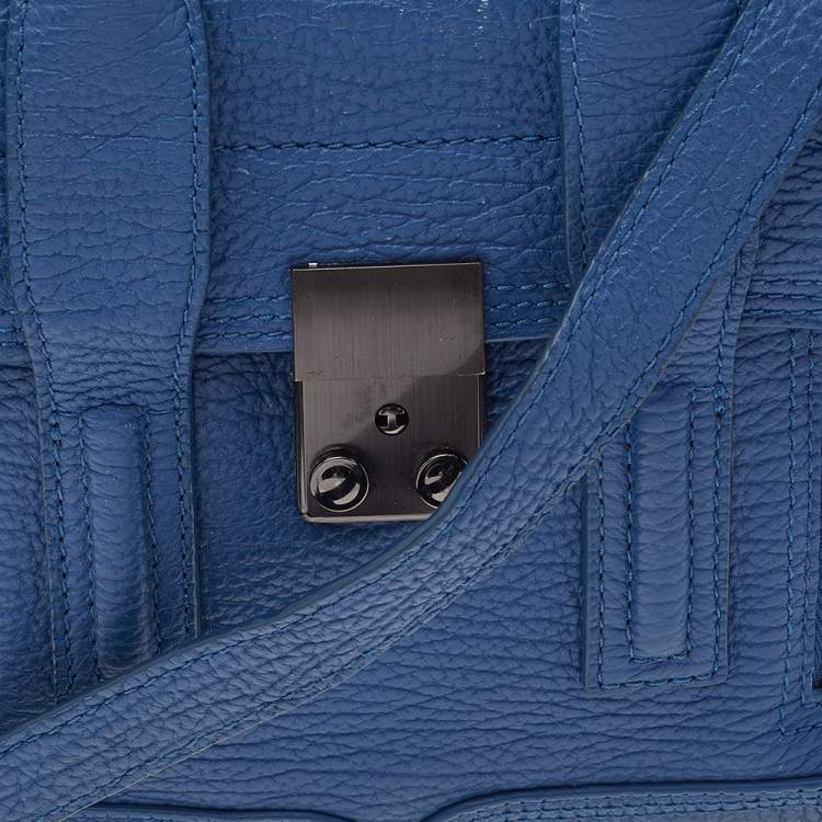 Pre Owned 3.1 Phillip Lim Blue Leather Mini Pashli Satchel