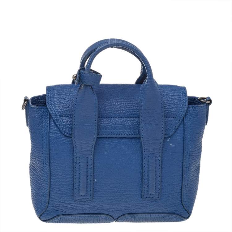 Pre Owned 3.1 Phillip Lim Blue Leather Mini Pashli Satchel