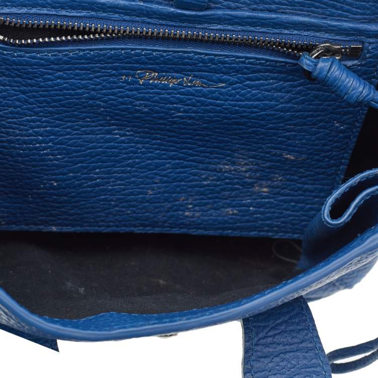 Pre Owned 3.1 Phillip Lim Blue Leather Mini Pashli Satchel