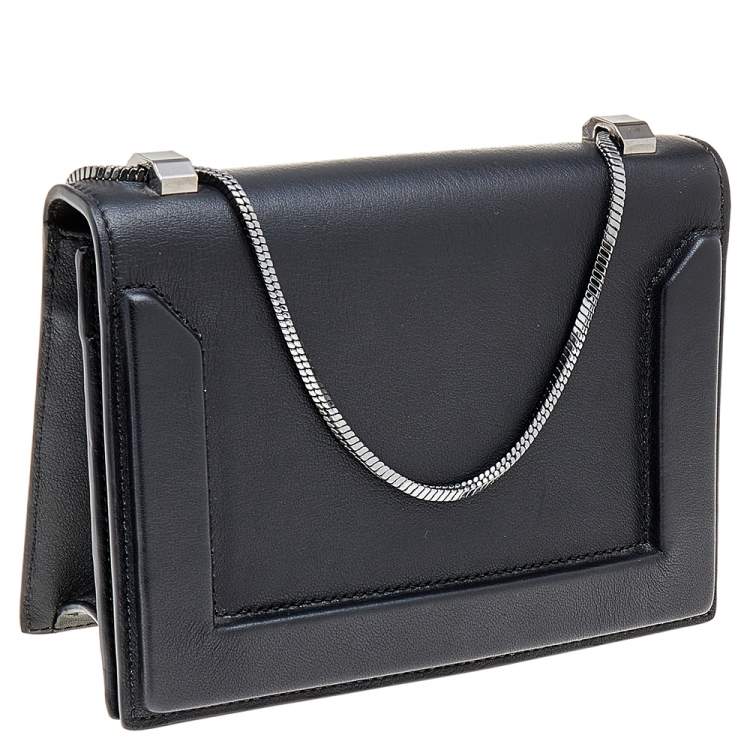Pre Owned 3.1 Phillip Lim Black Leather Soleil Mini Chain Shoulder Bag
