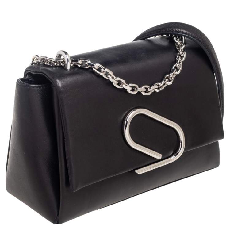 Pre Owned 3.1 Phillip Lim Black Leather Alix Chain Crossbody Bag
