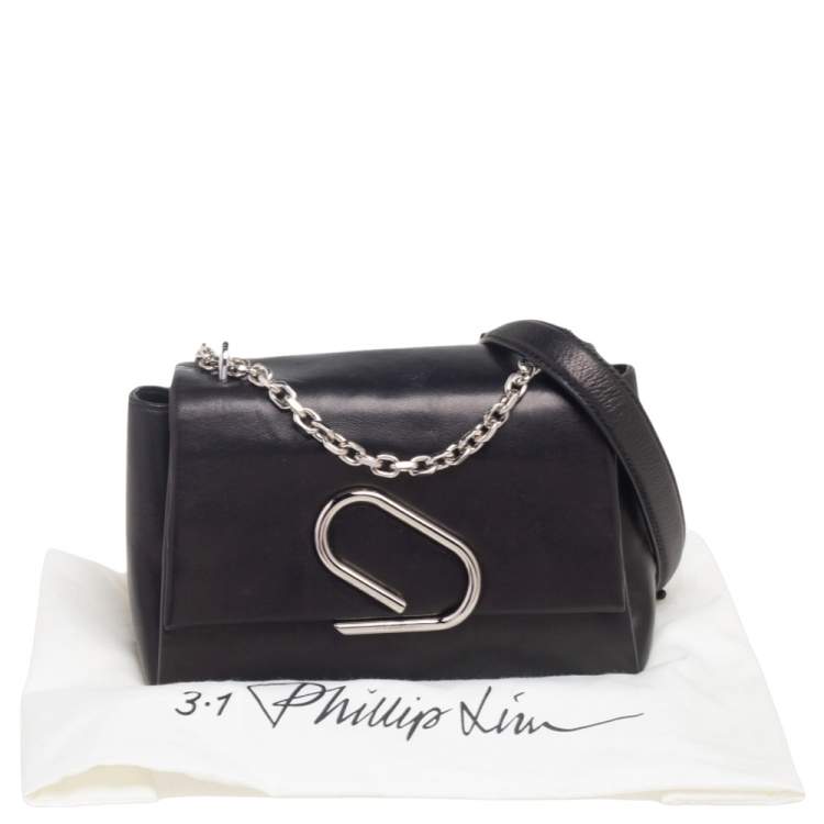 Pre Owned 3.1 Phillip Lim Black Leather Alix Chain Crossbody Bag