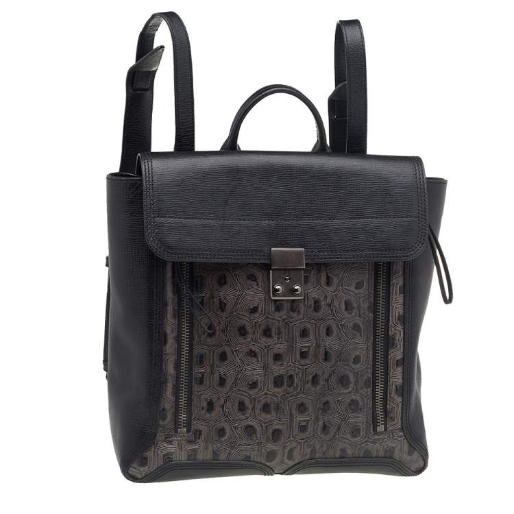 Pre Owned 3.1 Phillip Lim Black/Grey Leather Pashli Backpack
